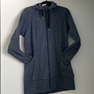 Athleta Blue Zip-Up Hoodie